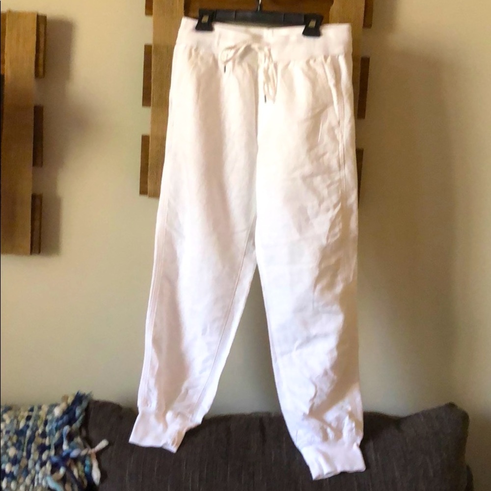 White Beachy Jogger